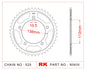 Sprocket Rear RK B5835-41 JTR 1877-41