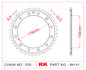 Sprocket Rear RK-B6151-44 JTR1340 Afam 10619