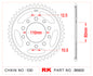 Sprocket Rear RK-B6600-42 JTR1334 Afam 10605 530 pitch
