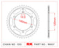 Sprocket Rear RK-B6837-46 JTR499 Afam 16603