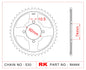 Sprocket Rear RK-B6868-39 JTR848 Afam 12303
