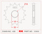 Sprocket Front RK-C3033-15 JTF426 Afam 22200