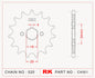 Sprocket Front RK C4001-15 JTF 328-15
