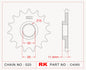 Sprocket Front RK-C4065-16 JTF1902 Afam 73303 JTF1902