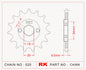 Sprocket Front RK-C4068-14 JTF270 Afam 20317