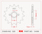Sprocket Front RK-C4069-13 JTF329 Afam 20202
