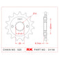 Sprocket Front RK-C4156-17 JTF512 Afam 24501