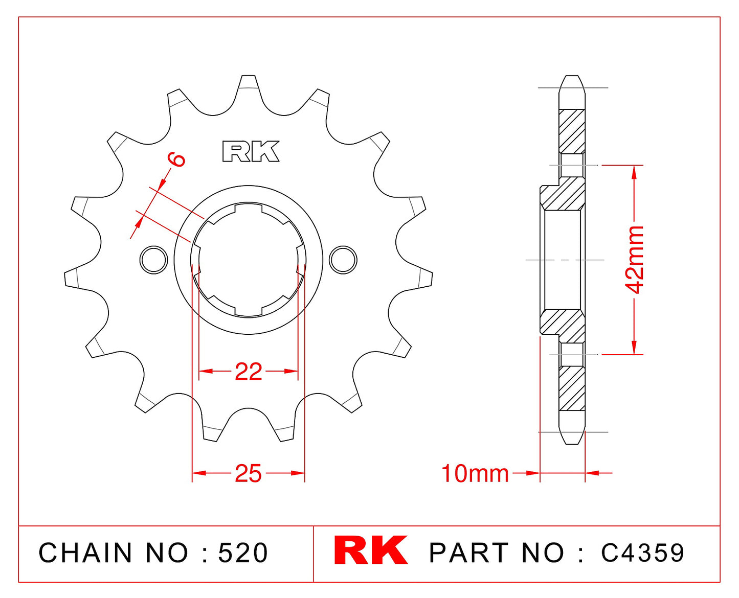 Sprocket Front C4359-15