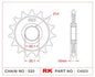 Sprocket Front RK-C4523-12