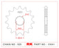 Sprocket Front RK-C5041-15 JTF520 Afam 28401 525 pitch