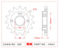 Sprocket Front RK-C5047-16 JTF1372 Afam 20606