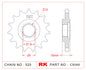 Sprocket Front RK-C5049-15 JTF1515 Afam 24506