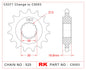 Sprocket Front RK-C5053-16 JTF1370 Afam 20612