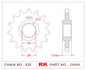 Sprocket Front RK-C5054-15 JTF1371 Afam 20515