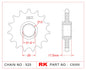 Sprocket Front RK-C5055-15 JTF297 Afam 20405