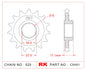 Sprocket Front RK-C5491-15 JTF749 Afam 52901 525 pitch