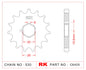 Sprocket Front RK C6425-15 JT509-15 AFAM 24401