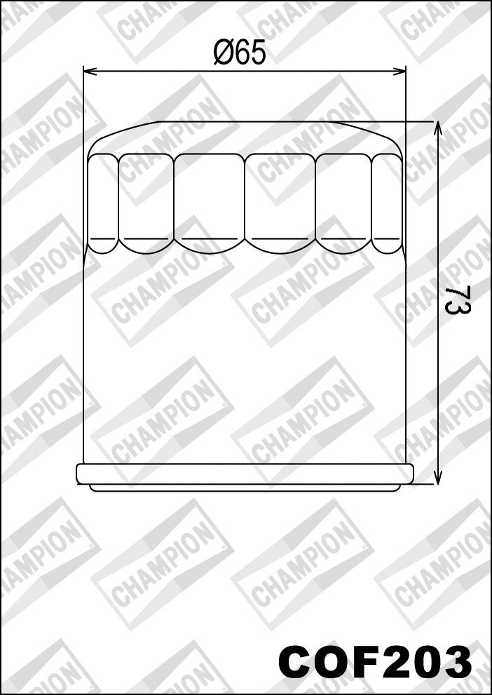 Champion Oil Filter COF203 (HF303 / SF4005)