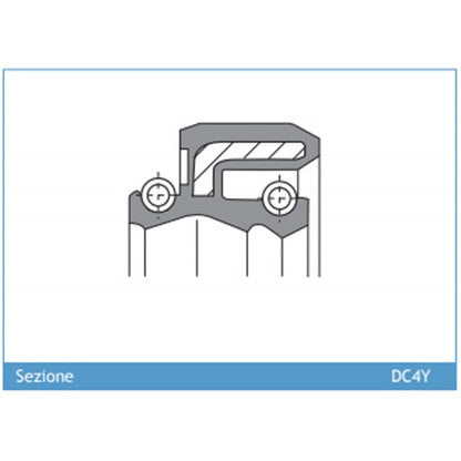 ARI.117 - Pair Of fork dust covers 48 x 58.2 x 8.5/10.5 DC4Y