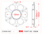 RK E0036 Quick-change sprocket mounting adaptor for Ducati Afam PCD3 B6638 JTA760B B5638 A4512