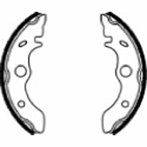 Ferodo FSB932 Brake Shoe Set - 717