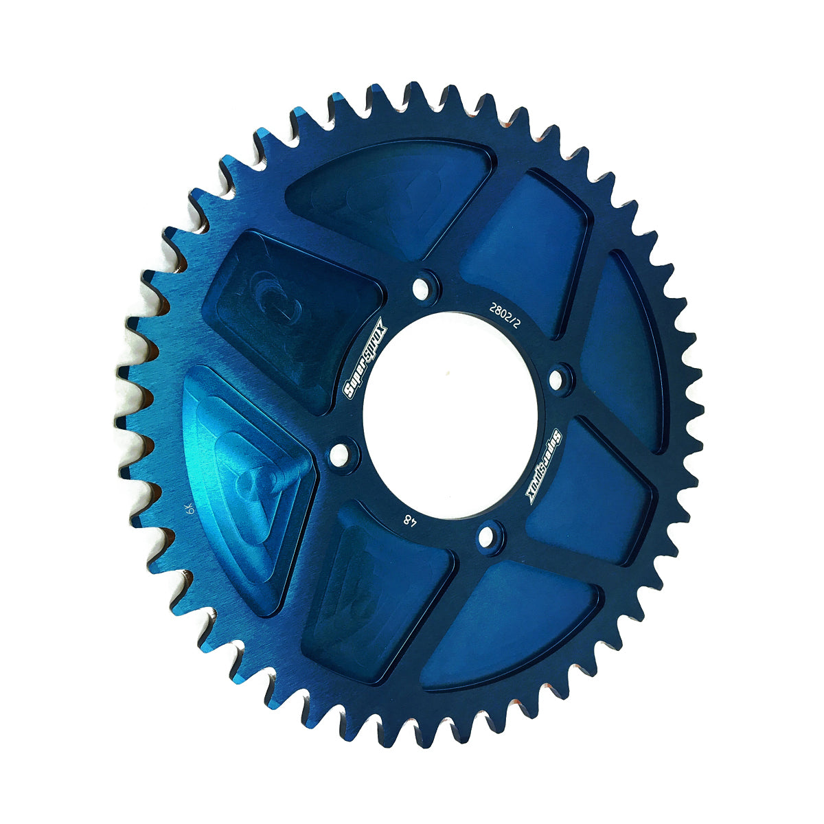 SUPERSPROX ALUMINIUM REAR TRIALS 2802/2-48 BLUE SOLID TRIAL REAR AP-BT2802S