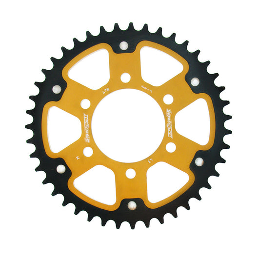 SuperSprox Rear Stealth RST-478-43 Gold Sprocket