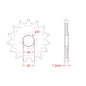 Sprocket Front RK-C4010-13 JTF1323 Afam 20210