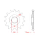 Sprocket Front RK-C4174-16 JTF402 Afam 61301 (520 pitch)