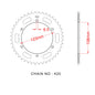 Sprocket Rear RK-B2121-59 JTR1133-59
