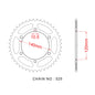 Sprocket Rear RK-B5624-40 JTR498 Afam 16605