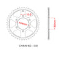 Sprocket Rear RK-B6829--42 (JTR488) (Afam 16604) 530 pitch