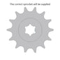 Sprocket Front JTF 524-15 632 pitch - Special Order