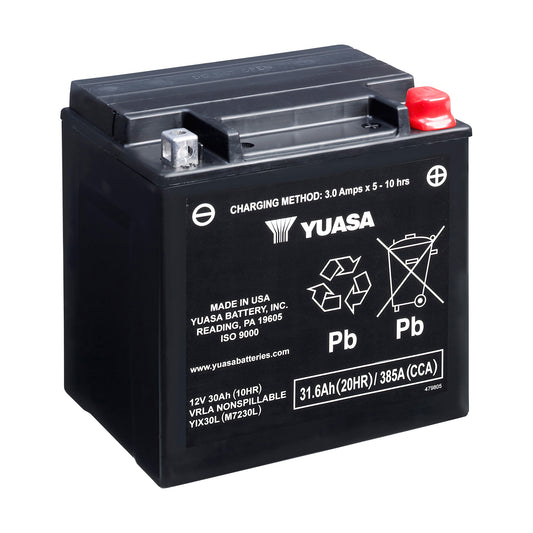 Yuasa YIX30L (WC) 12V Factory Activated High Performance MF VRLA Battery